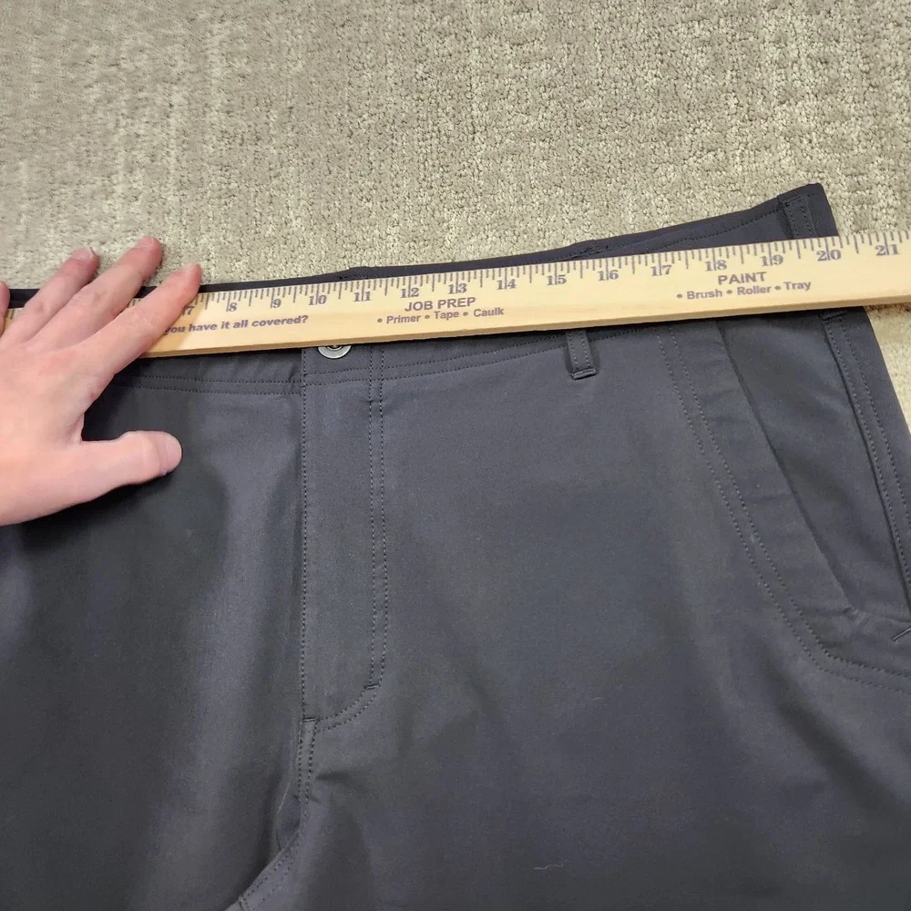 Hi Tec Pants Men 40x30 Black DWR Water Resistant Hiking Elastic Waist Outdoor